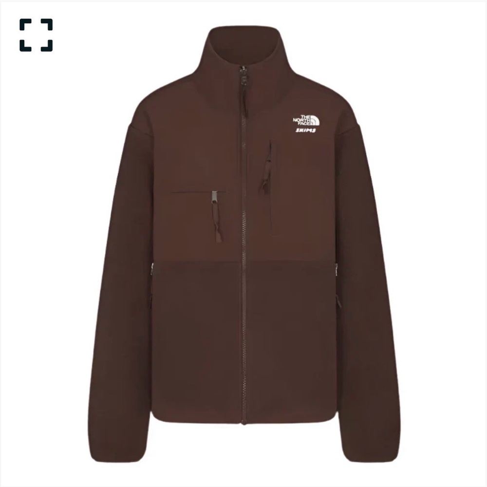 The North Face x Skims 1995 Retro Denali Jacket (brown w/hat, gloves, zip up)
